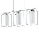 Luminaires suspendus LONCINO 1 Verre / Acier - 3 ampoules