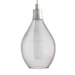 LED-hanglamp Pontevedra II glas / staal - Aantal lichtbronnen: 5