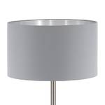 Lampadaire Maserlo Tissu mélangé / Acier - 1 ampoule - Argenté