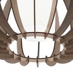 Plafondlamp Stellato glas / hout - 1 lichtbron - Bruin