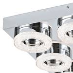 LED-plafondlamp Fradelo VI kristalglas / staal - Aantal lichtbronnen: 9