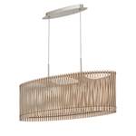 Hanglamp Sendero III hout / staal - 2 lichtbronnen - Beige