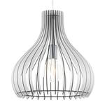 Hanglamp Tindori glas / hout - 1 lichtbron - Wit - Breedte: 38 cm