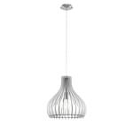 Hanglamp Tindori glas / hout - 1 lichtbron - Wit - Breedte: 38 cm