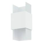 Applique murale Ventosa Acier / Aluminium - 2 ampoules - Blanc