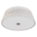Plafondlamp Donado textielmix / staal - 2 lichtbronnen - Wit
