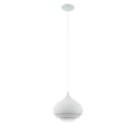 Suspension Camborne Acier - 1 ampoule - Blanc