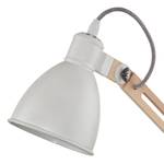 Tafellamp Torona staal / hout - 1 lichtbron - Wit