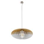 Hanglamp Sotos hout / staal - 1 lichtbron - Breedte: 70 cm