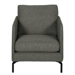 Fauteuil Canelas geweven stof - Antraciet