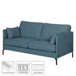 Sofa Canelas (2-Sitzer) Webstoff - Jeansblau