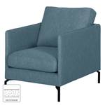 Fauteuil Canelas geweven stof - Jeansblauw