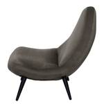 Fauteuil Imala II Velours - Marron foncé