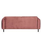 Sofa Uhand (3-Sitzer) Samt - Altrosa