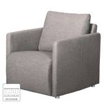 Fauteuil Thrall I Tissu structuré - Gris clair