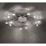 LED-Deckenleuchte Nelia Glas / Metall - Weiß / Silber - 10-flammig