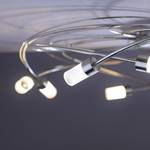 LED-plafondlamp Nelia glas/metaal - wit/zilverkleurig - 10 lichtbronnen