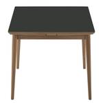 Table extensible Arvid Partiellement en chêne massif - Chêne - Anthracite - Largeur : 82 cm - Chêne clair