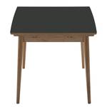 Table extensible Arvid Partiellement en chêne massif - Chêne - Anthracite - Largeur : 82 cm - Chêne clair