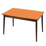 Table extensible Arvid Partiellement en noyer massif - Noyer - Orange - Largeur : 122 cm - Marron