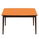 Table extensible Arvid Partiellement en noyer massif - Noyer - Orange - Largeur : 122 cm - Marron