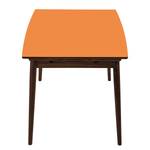 Eettafel Arvid deels massief walnoothout - walnotenhout - Oranje - Breedte: 122 cm - Bruin