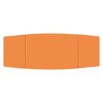 Eettafel Arvid deels massief walnoothout - walnotenhout - Oranje - Breedte: 122 cm - Bruin
