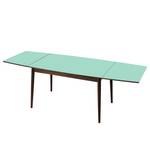 Table extensible Arvid Partiellement en noyer massif - Noyer - Menthe - Largeur : 122 cm - Marron