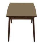 Eettafel Arvid deels massief walnoothout - walnotenhout - Taupe - Breedte: 122 cm - Bruin