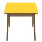 Table extensible Arvid Partiellement en chêne massif - Chêne - Jaune - Largeur : 82 cm - Chêne clair