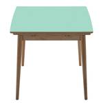 Eettafel Arvid deels massief eikenhout - eikenhout - Mintkleurig - Breedte: 82 cm - Lichte eikenhouten