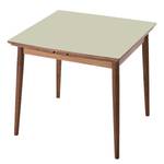 Eettafel Arvid deels massief walnoothout - walnotenhout - Aardekleurig - Breedte: 82 cm - Bruin