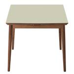 Table extensible Arvid Partiellement en noyer massif - Noyer - Sable - Largeur : 82 cm - Marron