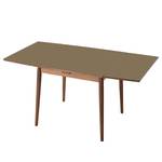 Table extensible Arvid Partiellement en noyer massif - Noyer - Marron - Largeur : 82 cm - Marron