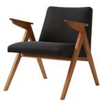 Fauteuil Frazer geweven stof - Lichtbruin