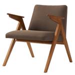 Fauteuil Frazer geweven stof - Lichtbruin