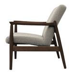 Fauteuil Froid Tissu - Tissu Claris: Gris - Marron foncé