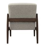 Fauteuil Froid Tissu - Tissu Claris: Gris - Marron foncé