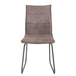 Chaises Kinsley II (lot de 2) Tissu / Acier  -  Beige vintage / Gris