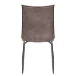 Gestoffeerde stoel Kinsley II (set v. 2) geweven stof/staal - vintagebeige/grijs