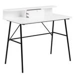 Schreibtisch Visby Weiß / Schwarz - Weiß