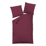 Parure de lit Karo Satin - Bordeaux