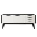 Dressoir Nysted I Eikenhouten zwart/Wit