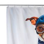 Duschvorhang Biker Dog Kunstfaser - Mehrfarbig