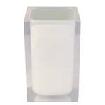 Zahnputzbecher Cube Kunststoff - Weiß