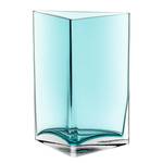 Vase Centro II Verre cristallin - Turquoise - Hauteur : 23 cm