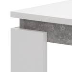 Table basse Paola Blanc / Imitation béton