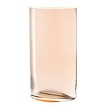 Vase Centro III Verre cristallin - Couleur pastel abricot - Hauteur : 34 cm