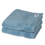 Handdoeken Cuddly (set van 2) Badstof - Mat lichtblauw