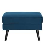 Gestoffeerde hocker Limeri Velours Criada: Marineblauw